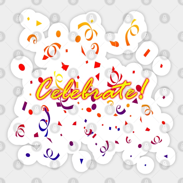 Celebrate Confetti Sticker by BlakCircleGirl